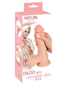 Dildo with movable Skin 20 cm