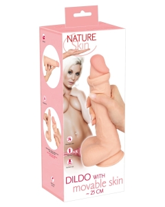 Dildo with movable Skin 25 cm