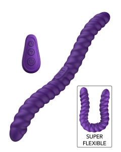 Elastne kahepoolne vibraator puldiga