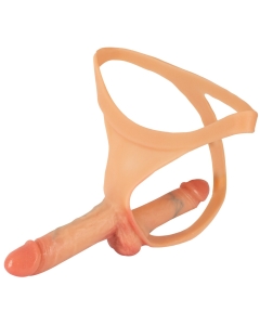 Ultrarealistlik silikoonist topelt strap-on