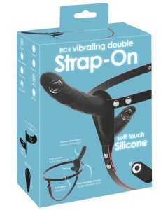 Kahepoolne vibreeriv strap-on puldiga