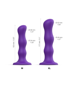 Liikuvate sisemiste kuulidega dildo Geisha Balls Strap-on-Me M