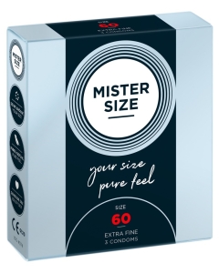 Kondoomid Mister Size 60 mm 3 tk | Kirg