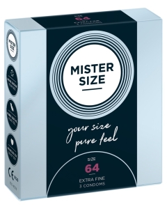 Kondoomid Mister Size 64 mm 3 tk | Kirg