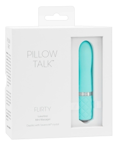 Pillow Talk türkiisroheline minivibraator Flirty