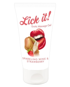 Erotic Massage Gel Sparkling Wine and Strawberry | Kirg