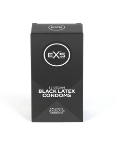 EXS Black Latex - Condoms - 12 Pieces